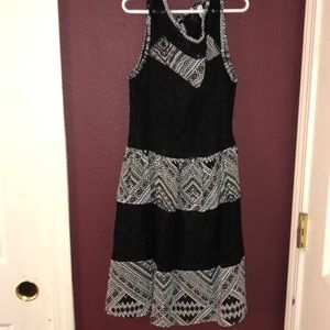 Black and white dress